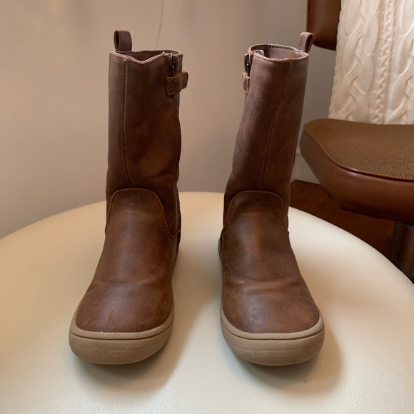 Cat & Jack Orabel brown riding boots girl toddler - Picture 4 of 8